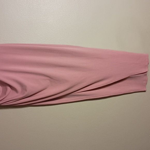 Fashion Nova Pink Vee Neck Body Con Dress - Picture 2 of 7